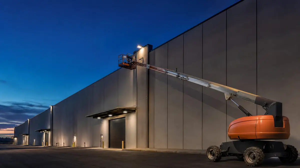 Articulating Boom Lifts jobsite access in Riverside